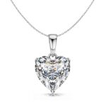 highspark 925 silver solitaire heart pendant with chain for women | 92.5 sterling silver & diamond like brilliance sparkling zirconia for that stunning shine | lovely gift