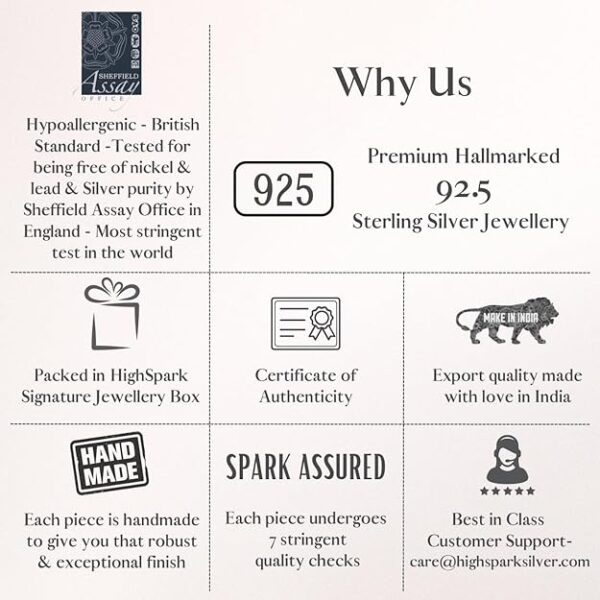 highspark 925 silver solitaire heart pendant with chain for women | 92.5 sterling silver & diamond like brilliance sparkling zirconia for that stunning shine | lovely gift