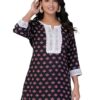 stylish women's printed short kurtas trendy floral & boho prints | soft, comfy & perfect