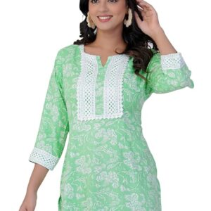 stylish women's printed short kurtas trendy floral & boho prints | soft, comfy & perfect