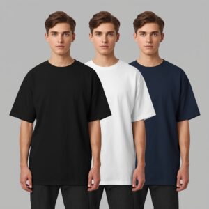oversized round neck t shirt