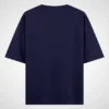 oversized round blue neck t shirt