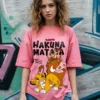 women s pink no worries graphic printed oversized t shirt 655171 1736330167 1