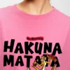 women s pink no worries graphic printed oversized t shirt 655171 1736330189 6